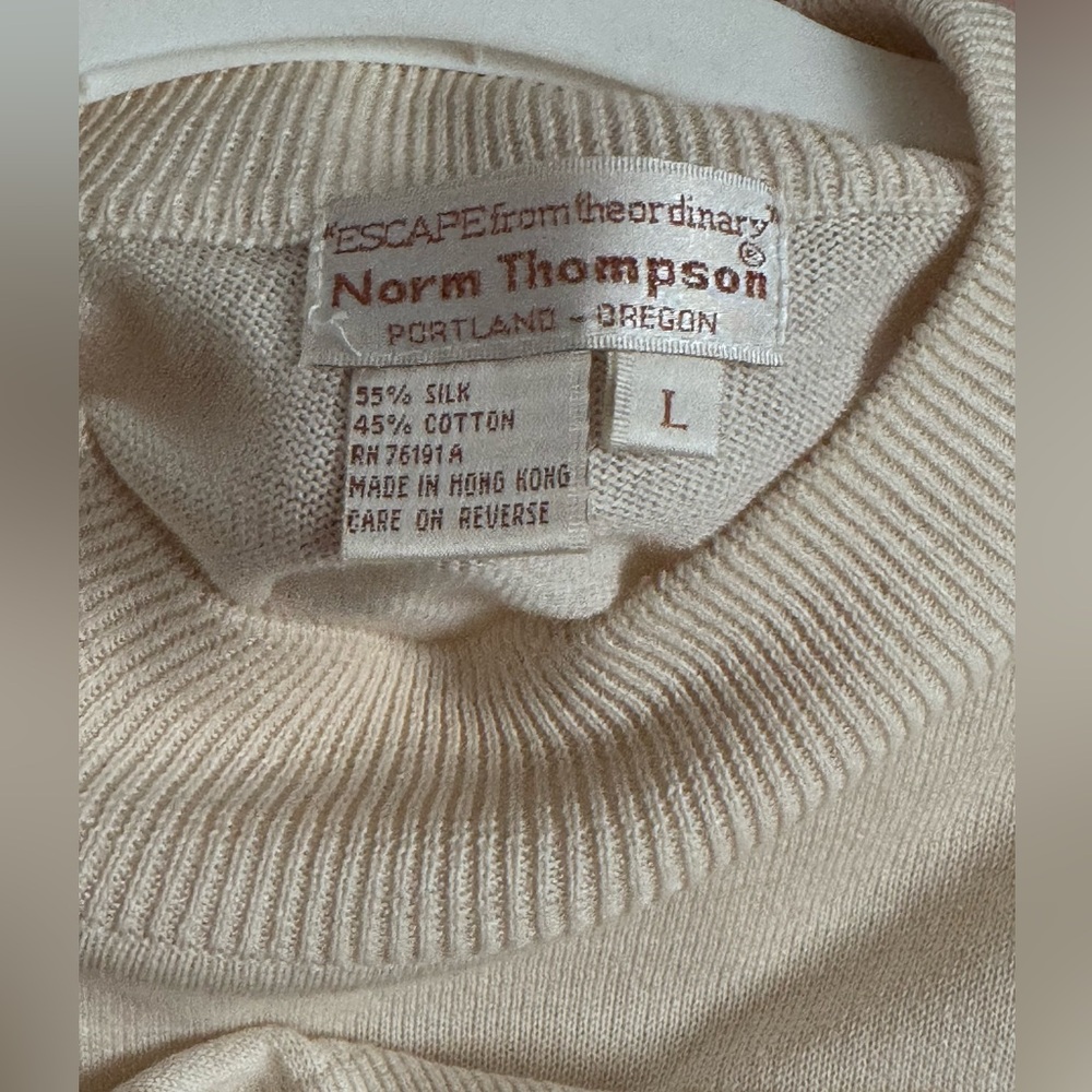 Norm Thompson Ivory Knit Top